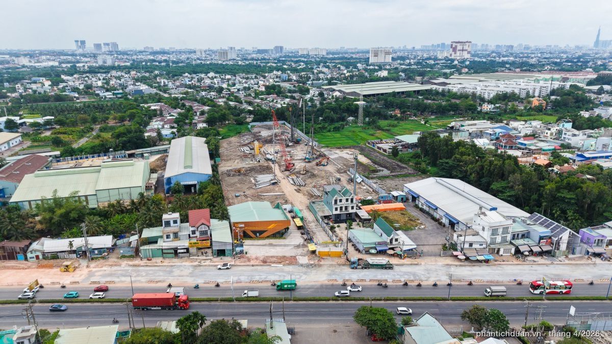 Công trường Bcons NewSky tháng 4/2026 — góc 2